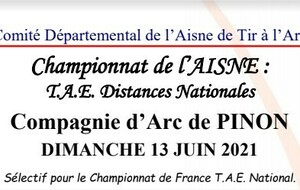 Championnat de l'Aisne TAE à Pinon le 13/06/2021