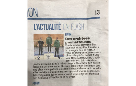 Article de Presse (L'Union) : les jeunes filles de la Compagnie 