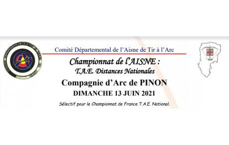 Championnat de l'Aisne TAE à Pinon le 13/06/2021